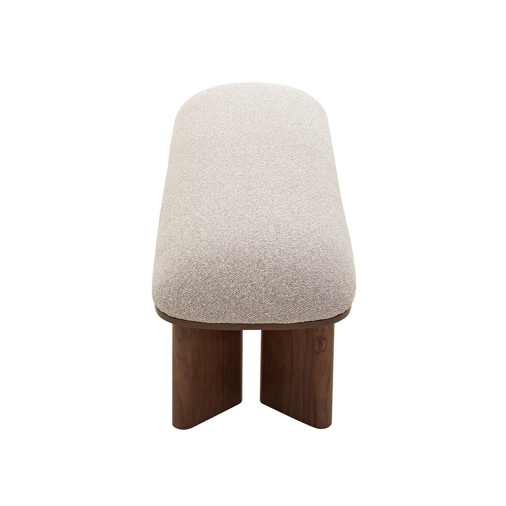 Ex Display - Vico Walnut Bench - Clay Grey Bench Iggy-Core