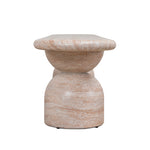Ex Display - Palatino 2m Indoor Bench - Light Travertine Look Dining Bench Concrete-Core