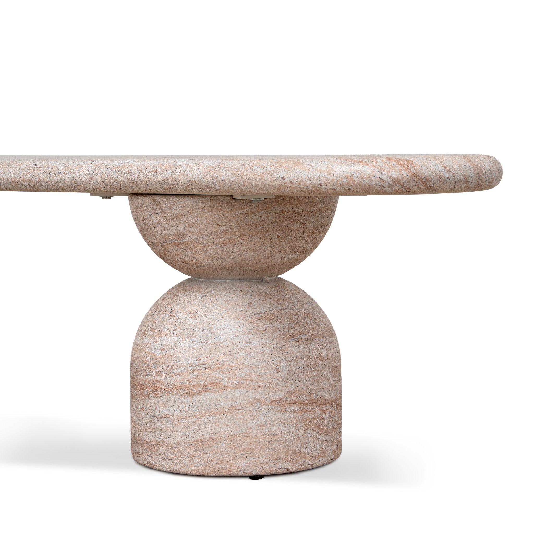 Ex Display - Palatino 2m Indoor Bench - Light Travertine Look Dining Bench Concrete-Core