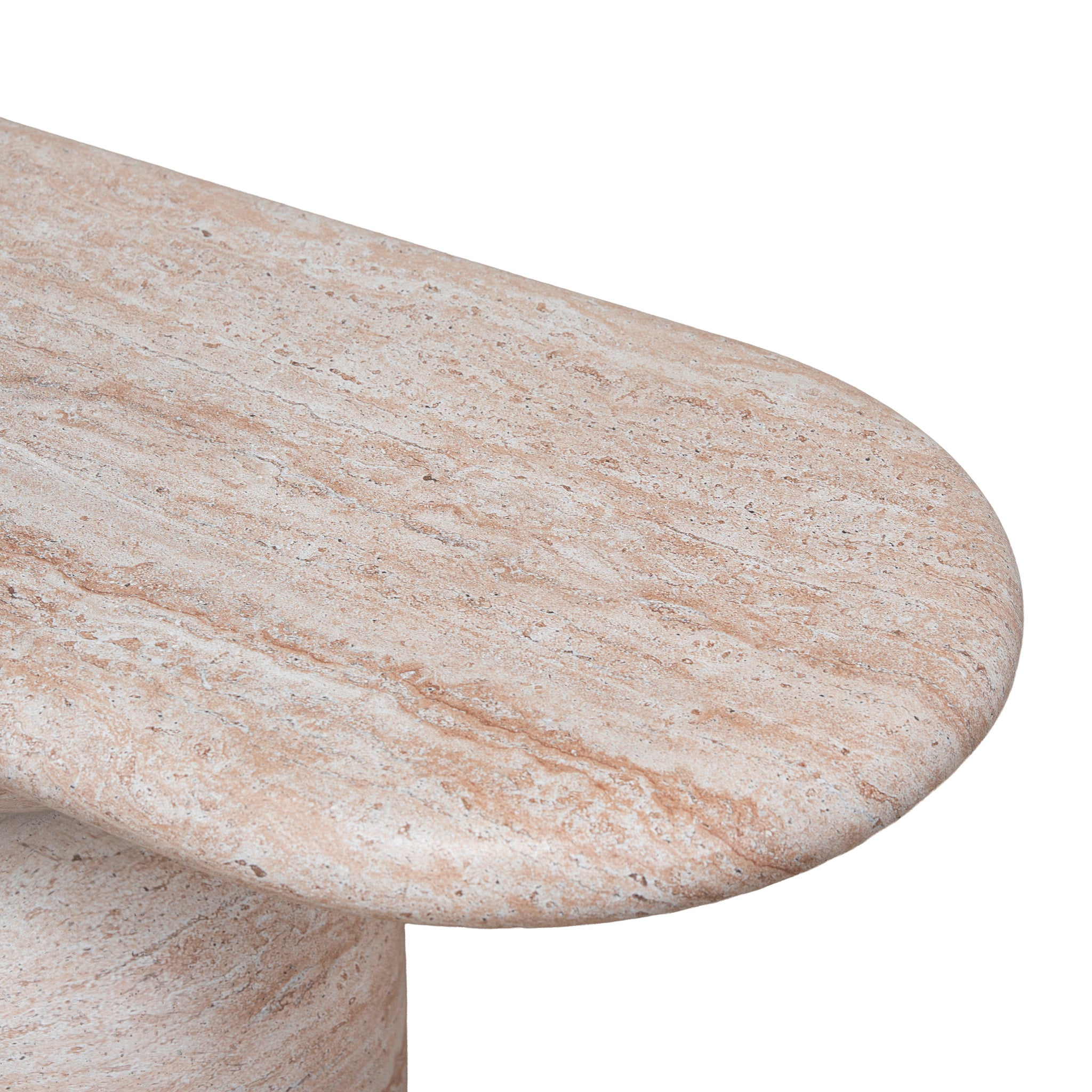 Ex Display - Palatino 2m Indoor Bench - Light Travertine Look Dining Bench Concrete-Core