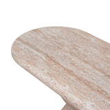 Ex Display - Palatino 2m Indoor Bench - Light Travertine Look Dining Bench Concrete-Core