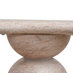 Palatino 2.2m Oval Dining Table - Light Travertine Look Dining Table Concrete-Core