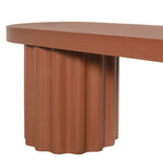 Sovana 2.1m Concrete Bench - Terracotta Dining Bench Concrete-Core