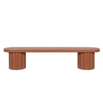 Sovana 2.1m Concrete Bench - Terracotta Dining Bench Concrete-Core