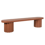 Sovana 2.1m Concrete Bench - Terracotta Dining Bench Concrete-Core