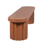 Sovana 2.1m Concrete Bench - Terracotta Dining Bench Concrete-Core