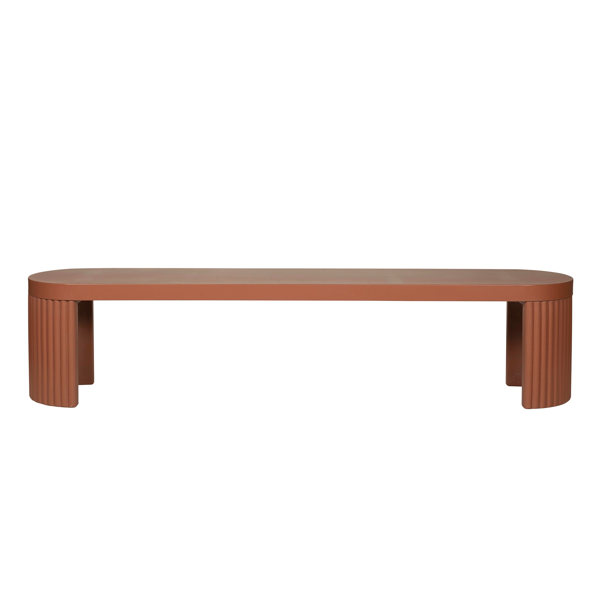 Alaric 2m Concrete Bench - Terracotta Dining Bench Concrete-Core