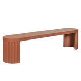 Alaric 2m Concrete Bench - Terracotta Dining Bench Concrete-Core