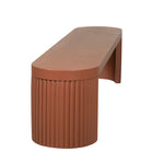 Alaric 2m Concrete Bench - Terracotta Dining Bench Concrete-Core