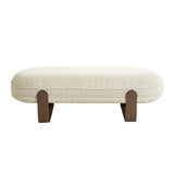 Callistia 1.5m Long Bench - Soft Ivory Dining Bench Iggy-Core