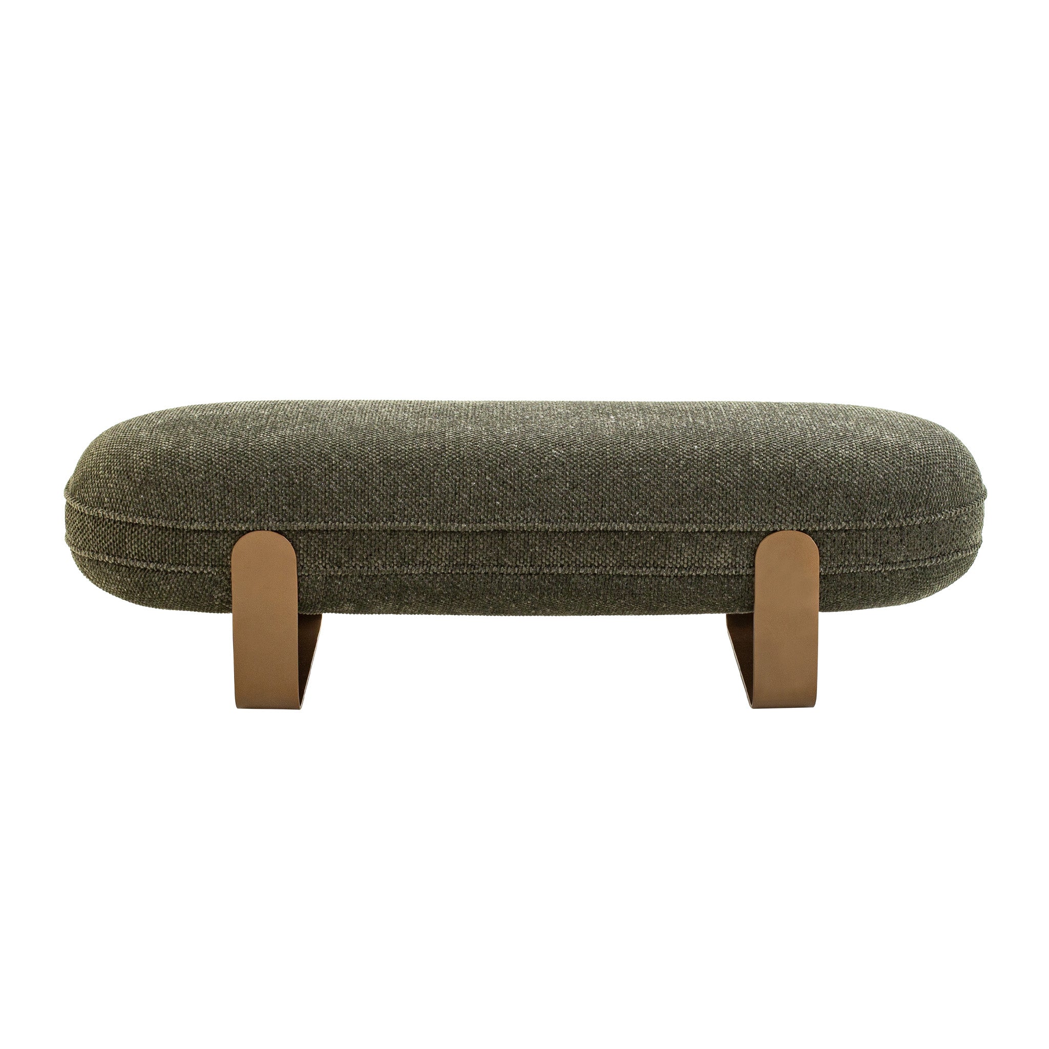 Callistia 1.5m Long Bench - Woven Green Dining Bench Iggy-Core