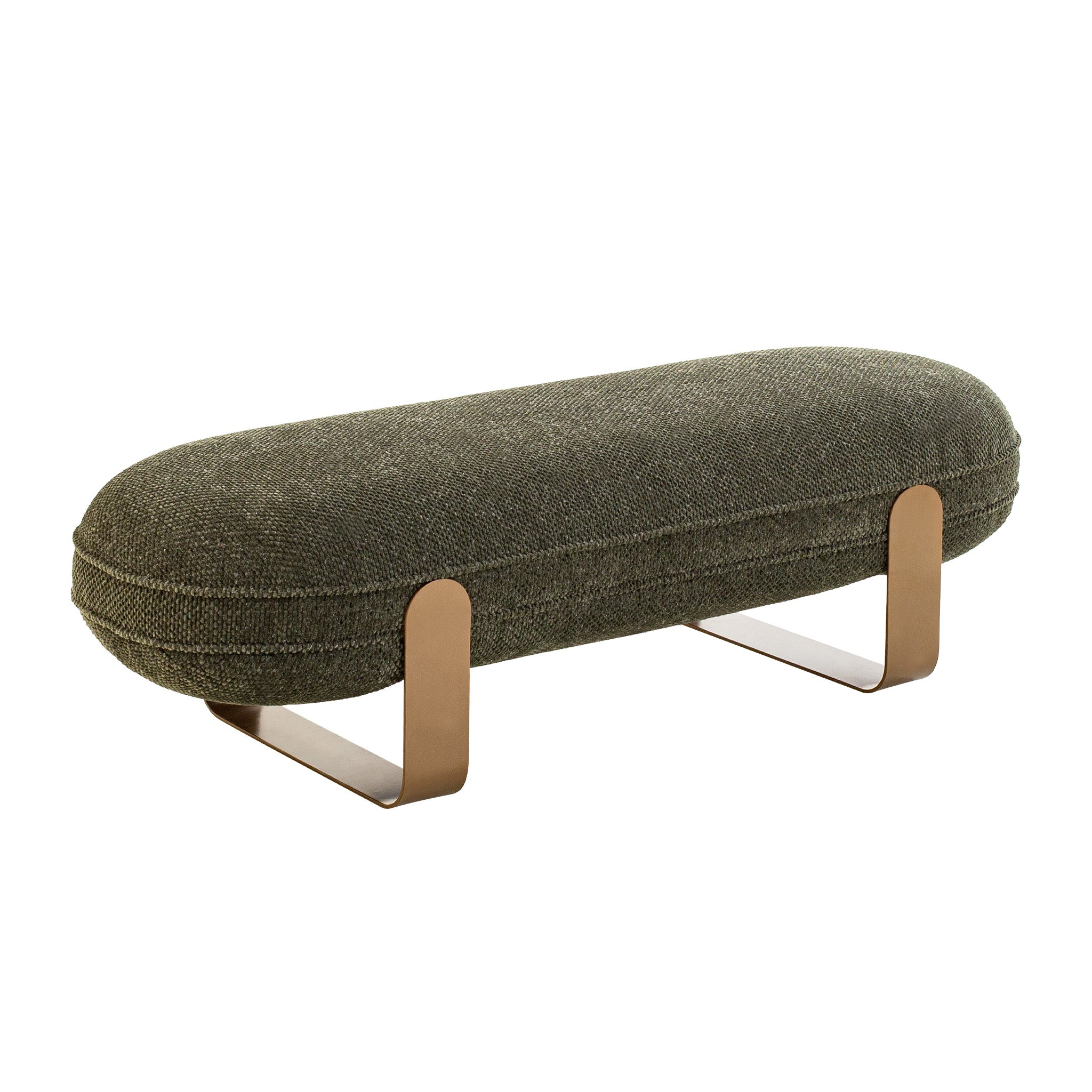 Callistia 1.5m Long Bench - Woven Green Dining Bench Iggy-Core