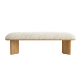 Vico 1.5m Natural Bench - Honeycomb White Dining Bench Iggy-Core