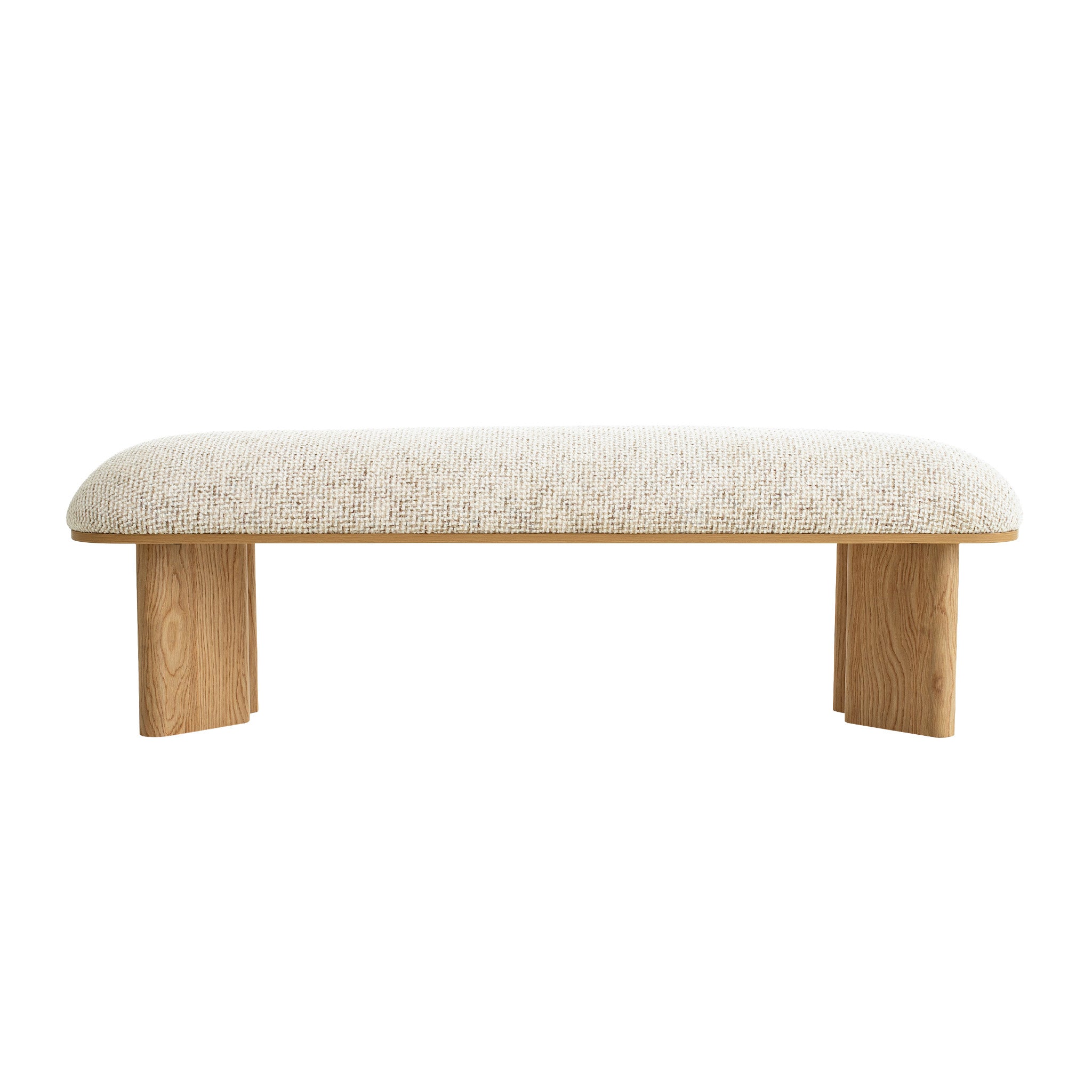 Vico 1.5m Natural Bench - Plush Beige Dining Bench Iggy-Core