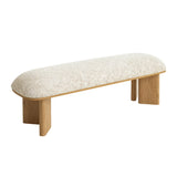 Vico 1.5m Natural Bench - Honeycomb White Dining Bench Iggy-Core