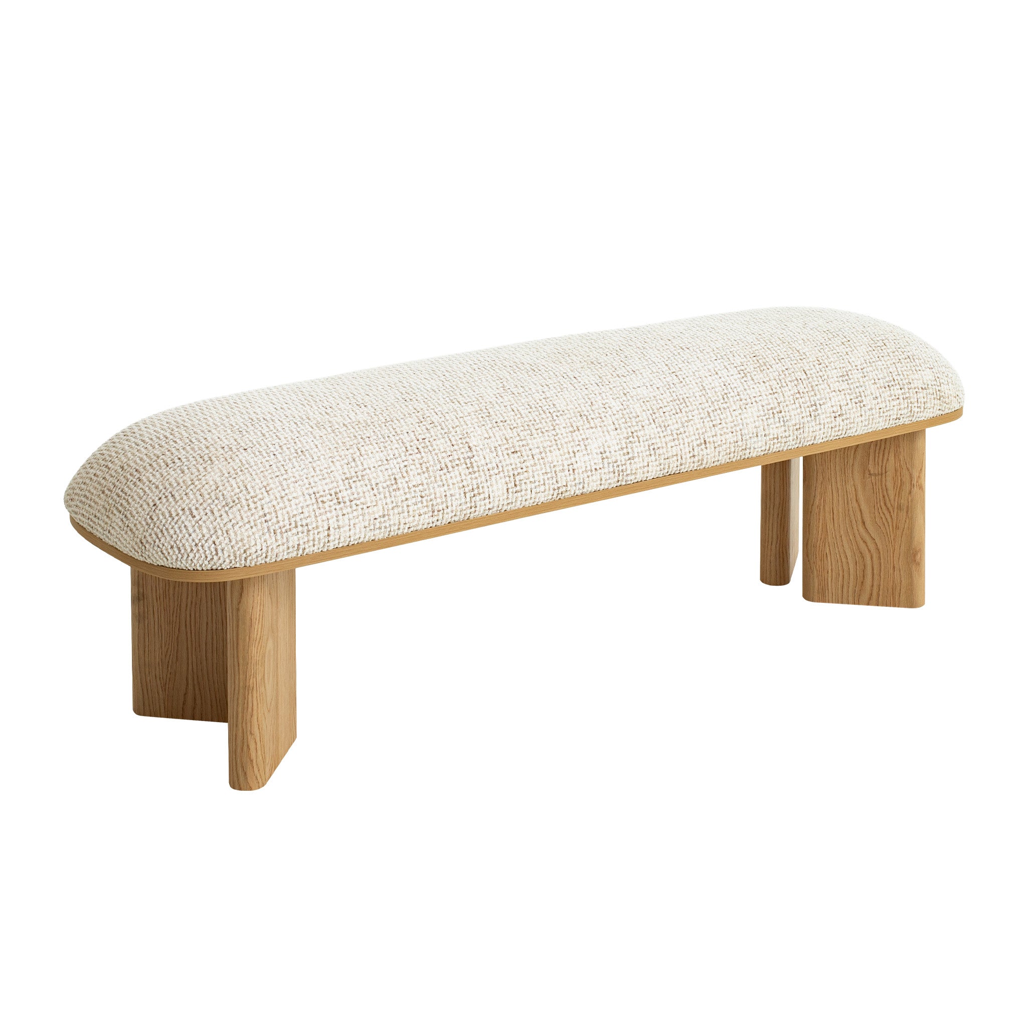 Vico 1.5m Natural Bench - Plush Beige Dining Bench Iggy-Core