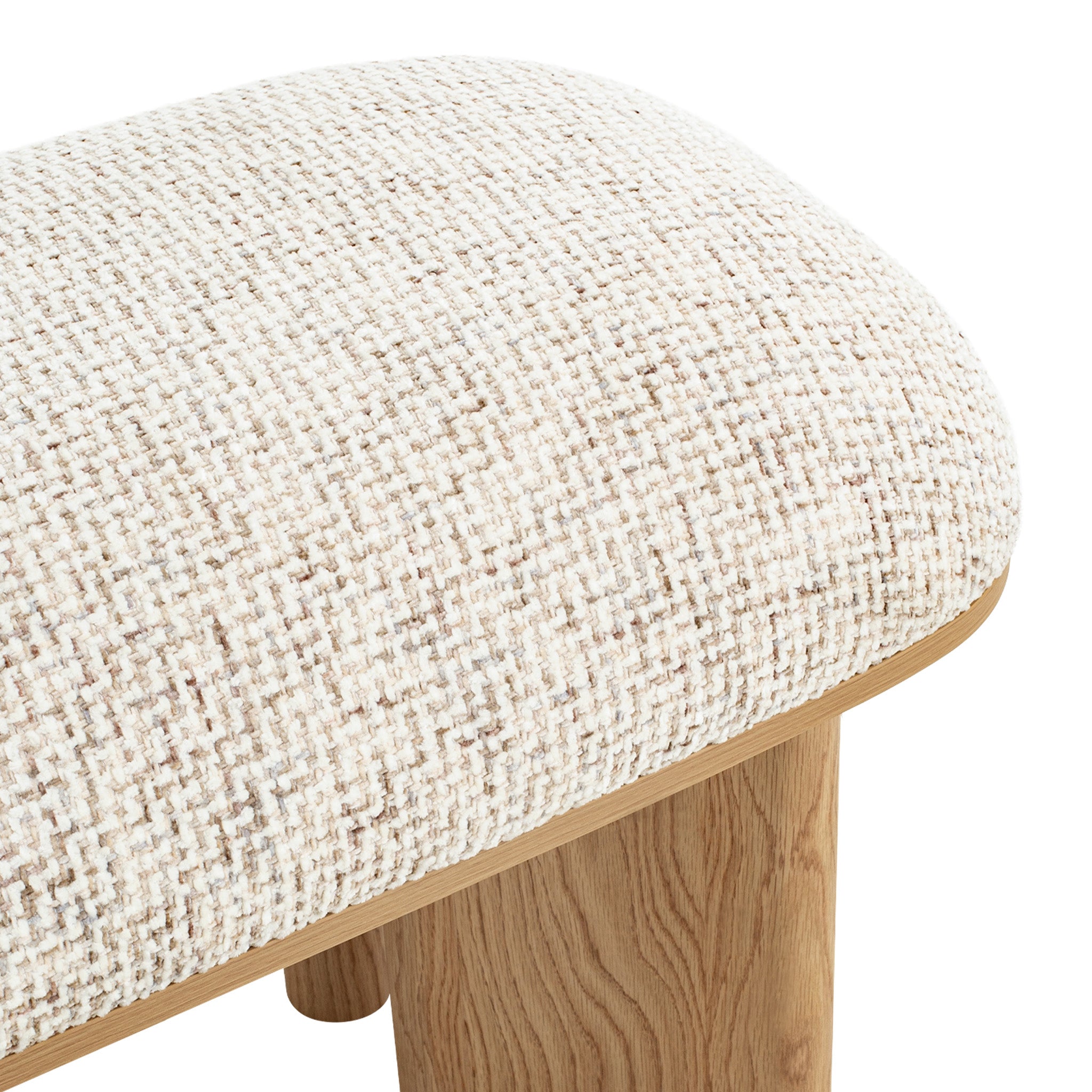 Vico 1.5m Natural Bench - Honeycomb White Dining Bench Iggy-Core