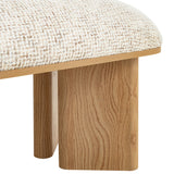 Vico 1.5m Natural Bench - Honeycomb White Dining Bench Iggy-Core