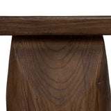 Josif 2m Elm Bench - Dark Brown
