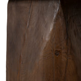 Josif 2m Elm Bench - Dark Brown