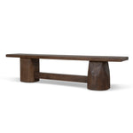Josif 2m Elm Bench - Dark Brown Dining Bench Nasa-Core