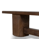 Josif 2m Elm Bench - Dark Brown