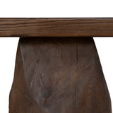 Josif 2m Elm Bench - Dark Brown