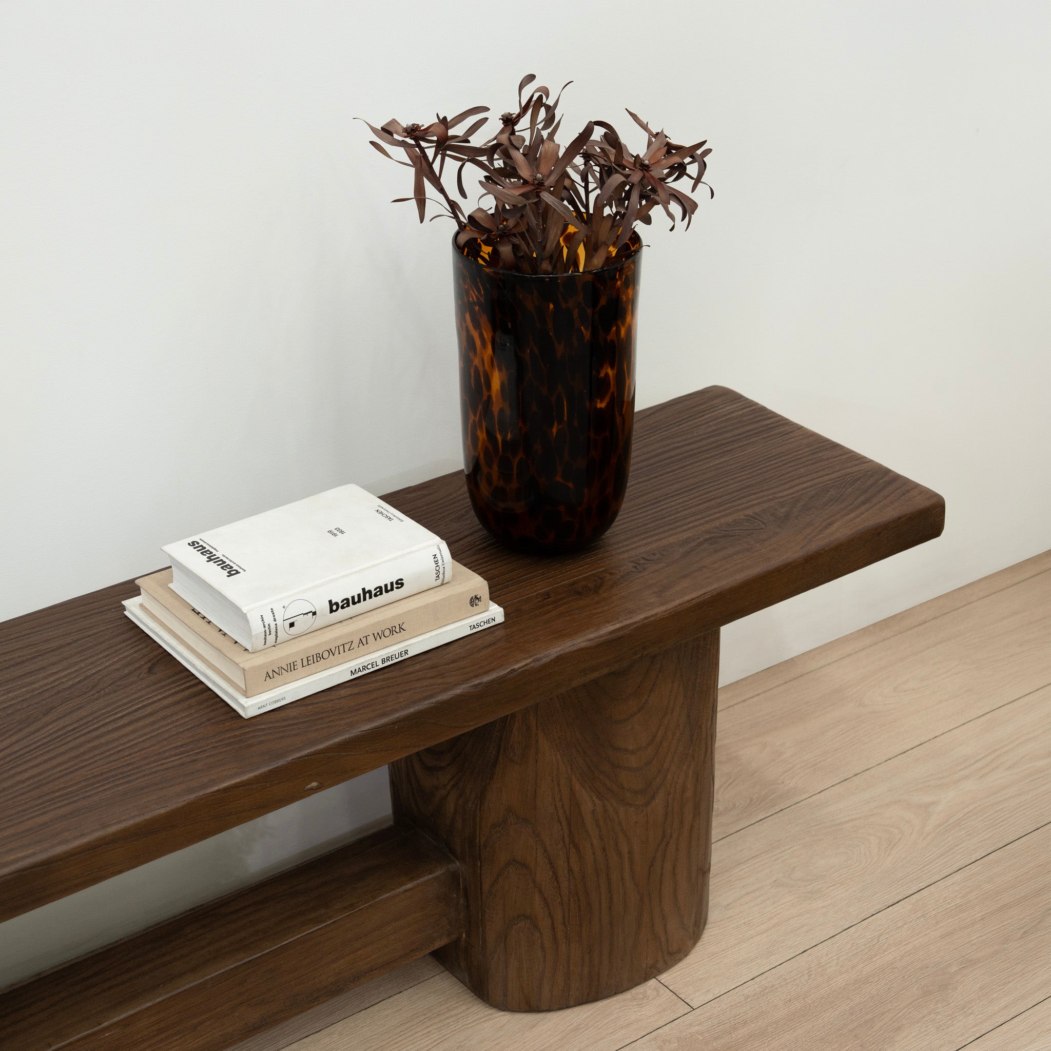 Josif 2.5m Elm Bench - Dark Brown Dining Bench Nasa-Core