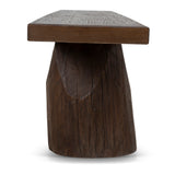 Josif 2.5m Elm Bench - Dark Brown