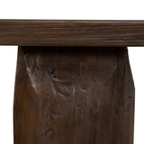 Josif 2.5m Elm Bench - Dark Brown