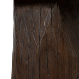 Josif 2.5m Elm Bench - Dark Brown