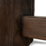 Josif 2.5m Elm Bench - Dark Brown