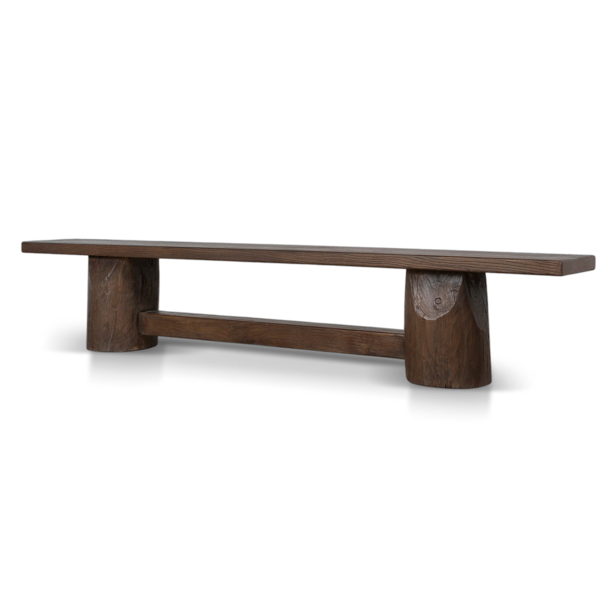 Josif 2.5m Elm Bench - Dark Brown Dining Bench Nasa-Core