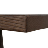 Josif 2.5m Elm Bench - Dark Brown