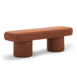 Aroven 1.4m Long Ottoman Bench - Rust Orange