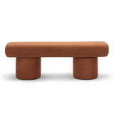 Aroven 1.4m Long Ottoman Bench - Rust Orange