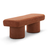 Aroven 1.4m Long Ottoman Bench - Rust Orange