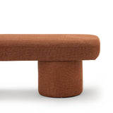 Aroven 1.4m Long Ottoman Bench - Rust Orange