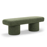 Aroven 1.4m Long Ottoman Bench - Moss Green