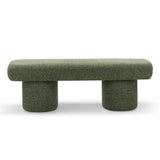 Aroven 1.4m Long Ottoman Bench - Moss Green