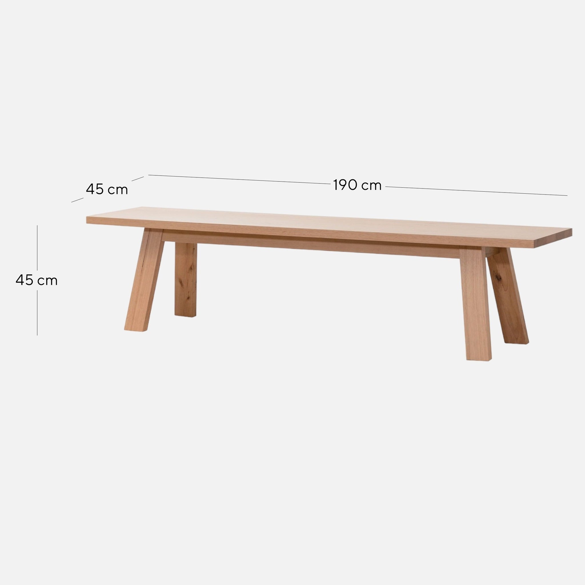 Alden 1.9m Bench - Messmate | Interior Secrets