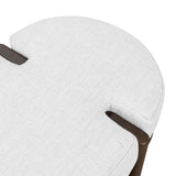 Ex Display - Jahoda 1.6m Walnut Elm Bench - Natural Linen Bench Nicki-Core