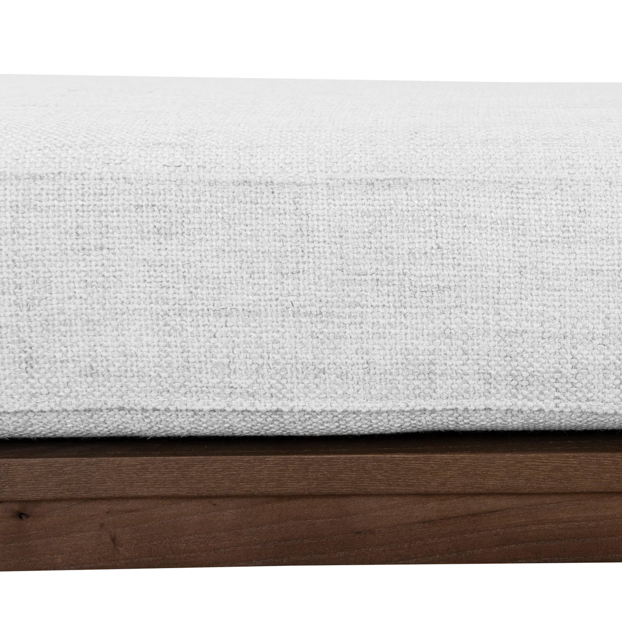 Ex Display - Jahoda 1.6m Walnut Elm Bench - Natural Linen Bench Nicki-Core