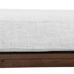 Ex Display - Jahoda 1.6m Walnut Elm Bench - Natural Linen Bench Nicki-Core