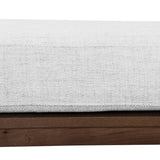 Ex Display - Jahoda 1.6m Walnut Elm Bench - Natural Linen Bench Nicki-Core