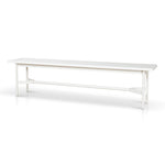 Veronica 1.8m Wooden Bench - Full White Bench KD-Core