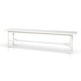 Veronica 1.8m Wooden Bench - Full White Bench KD-Core