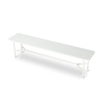 Veronica 1.8m Wooden Bench - Full White Bench KD-Core