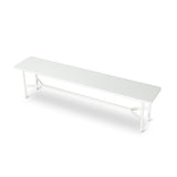 Veronica 1.8m Wooden Bench - Full White Bench KD-Core