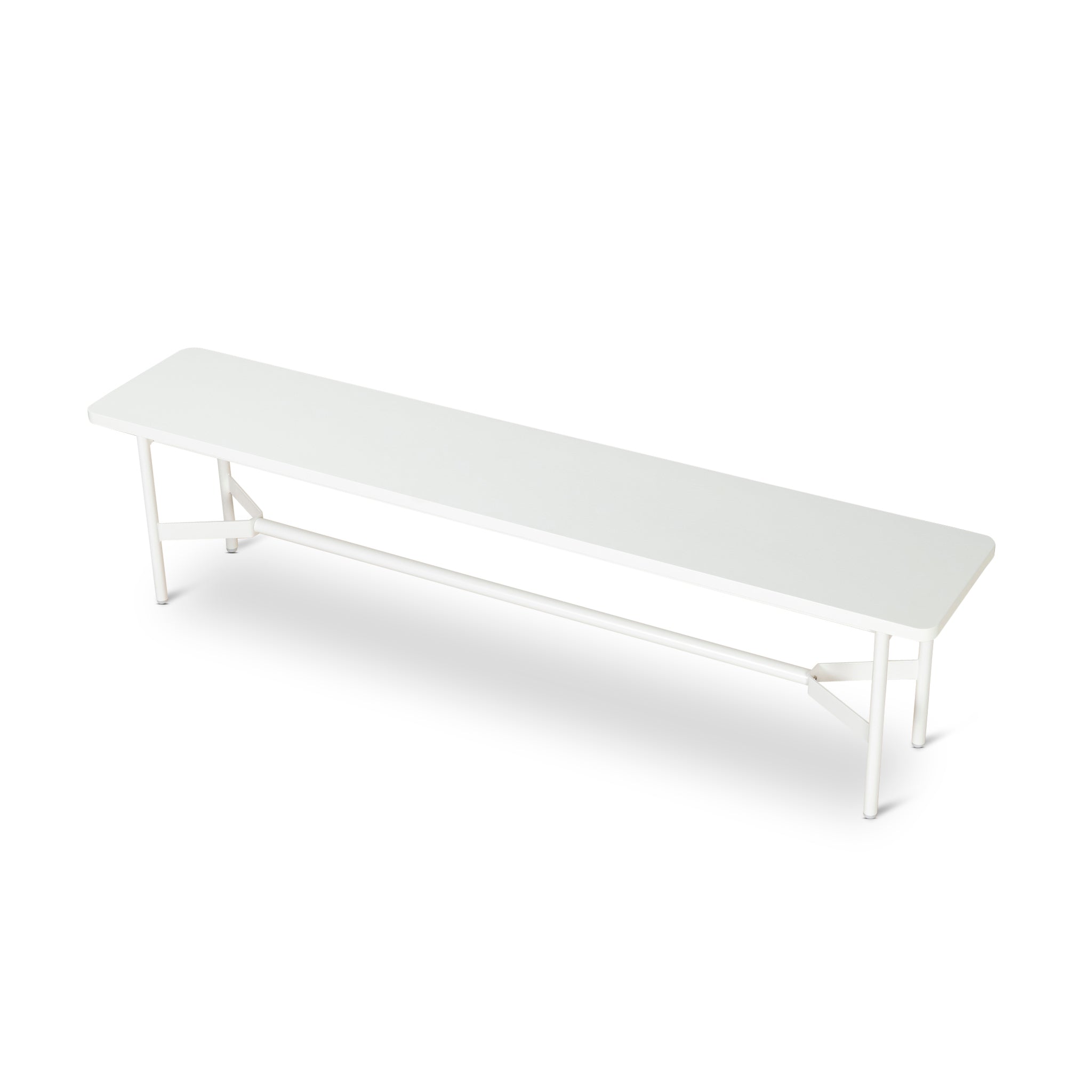 Veronica 1.8m Wooden Bench - Full White Bench KD-Core
